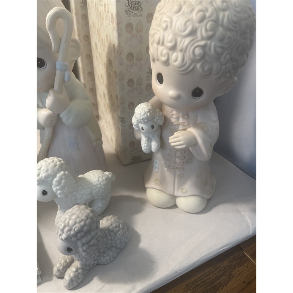 Precious Moments Come Let Us Adore Him 9 pc 9"- 10" Nativity Set #104523 & Boxes - Picture 10 of 16